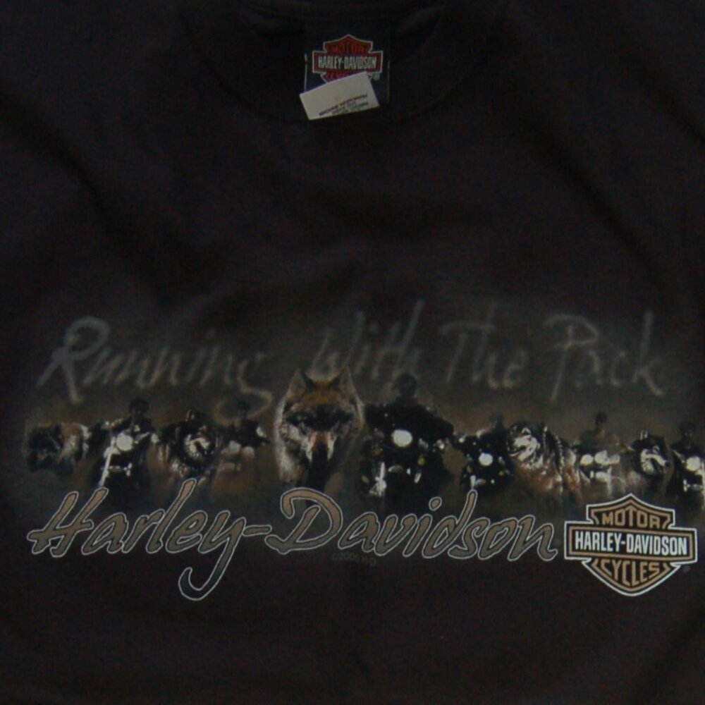 Vintage Men's black large Harley Davidson t-shirt